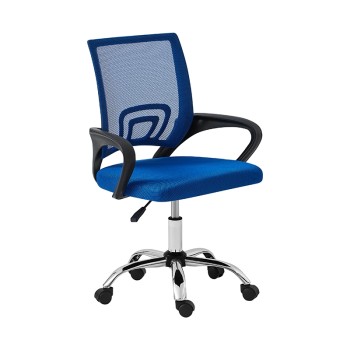 A1850 S ΧΡΩΜΙΟ/ΜΠΛΕ MESH ΠΟΛΥΘΡΟΝΑ ΓΡΑΦΕΙΟΥ 62Χ52Χ43-84/50-93εκ.