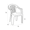 LOLA ΠΡΑΣΙΝΗ ΠΟΛΥΘΡΟΝΑ 56X40X78εκ.