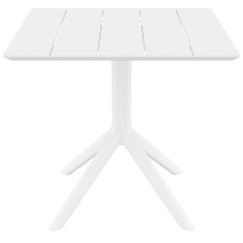 PARIS WHITE 80X80X74εκ. ΤΡΑΠΕΖΙ ΠΟΛ/ΝΙΟΥ