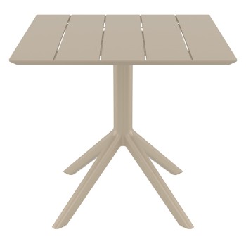 PARIS TAUPE 80X80X74εκ. ΤΡΑΠΕΖΙ ΠΟΛ/ΝΙΟΥ