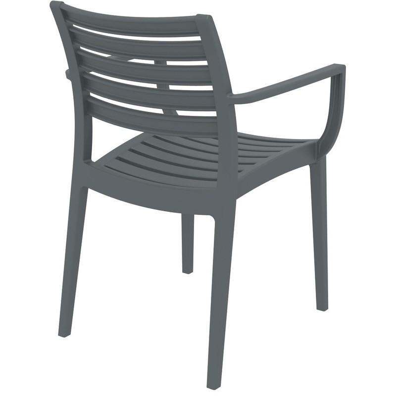 ARTEMIS DARK GREY ΠΟΛΥΘΡΟΝΑ ΠΟΛ/ΝΙΟΥ 58X58X83.5εκ.