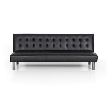 STATE BLACK PU ΚΑΝΑΠΕΣ-ΚΡΕΒΑΤΙ 180X79X74εκ.