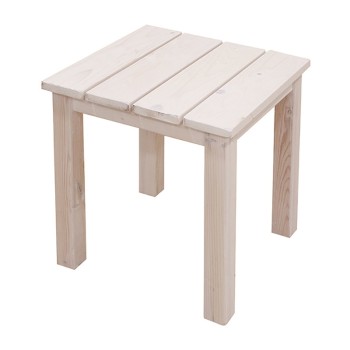 KORAL ΞΥΛΙΝΟ ΤΡΑΠΕΖΑΚΙ 40Χ40Χ45εκ. ΛΕΥΚΟ