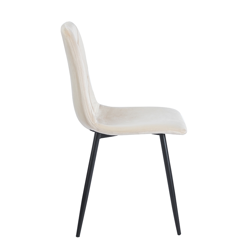 EVA BEIGE VELVET ΥΦΑΣΜΑ ΚΑΡΕΚΛΑ ΜΕΤΑΛΛΙΚΗ 43X55X90εκ.