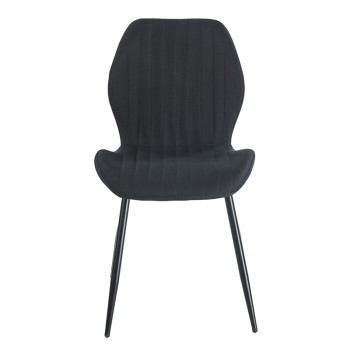 DYLAN BLACK ΥΦΑΣΜΑ ΚΑΡΕΚΛΑ ΜΕΤΑΛΛΙΚΗ 48X53X74εκ.