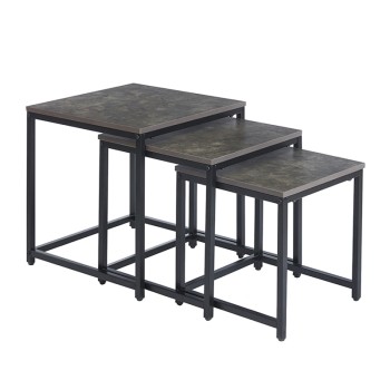 NOLAN SET 3 ΤΜΧ ΤΡΑΠΕΖΑΚΙΑ CEMENT 50X50X50-45X45X45-40X40X40εκ.