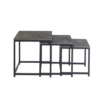 NOLAN SET 3 ΤΜΧ ΤΡΑΠΕΖΑΚΙΑ CEMENT 50X50X50-45X45X45-40X40X40εκ.