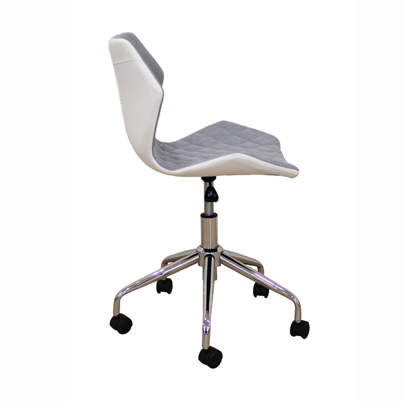 A1700 ΧΡΩΜΙΟ/ΓΚΡΙ ΥΦΑΣΜΑ ΚΑΡΕΚΛΑ ΓΡΑΦΕΙΟΥ 47.5X49X46-78/58-90εκ.