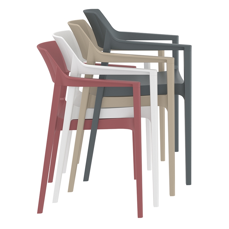 TULUM WHITE/TAUPE ΠΟΛΥΘΡΟΝΑ ΠΟΛ/ΝΙΟΥ 55X52X79εκ.