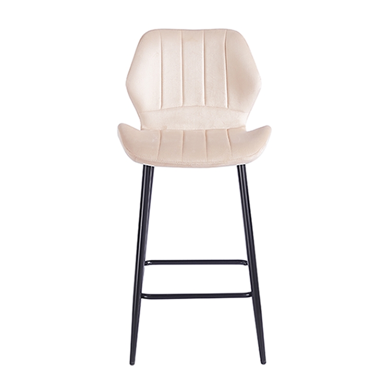 DYLAN BEIGE VELVET ΥΦΑΣΜΑ 65εκ. ΣΚΑΜΠΟ ΜΕΤΑΛΛΙΚΟ 46X45X65-95εκ.