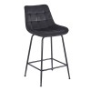 ERMINA BLACK VELVET ΥΦΑΣΜΑ 64εκ. ΣΚΑΜΠΟ ΜΕΤΑΛΛΙΚΟ 49X50X64-94εκ.