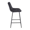 ERMINA BLACK VELVET ΥΦΑΣΜΑ 64εκ. ΣΚΑΜΠΟ ΜΕΤΑΛΛΙΚΟ 49X50X64-94εκ.