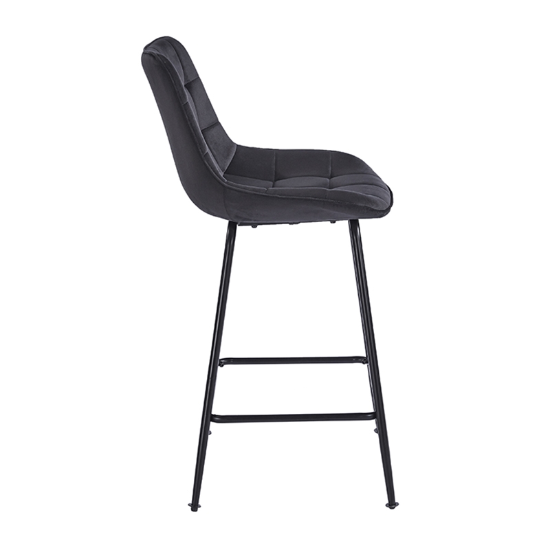 ERMINA BLACK VELVET ΥΦΑΣΜΑ 64εκ. ΣΚΑΜΠΟ ΜΕΤΑΛΛΙΚΟ 49X50X64-94εκ.