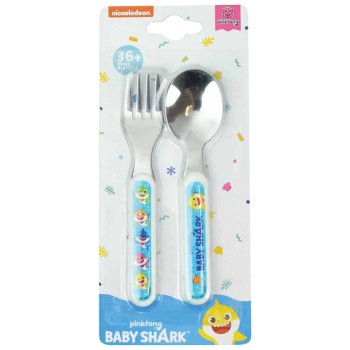 Baby Shark σετ κουτάλι πιρούνι (005978)