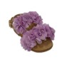 Παιδικό Δερμάτινο Σανδάλι - Lilac/Natural
