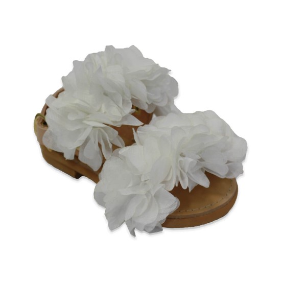Παιδικό Δερμάτινο Σανδάλι - White/Natural Παιδικό Δερμάτινο Σανδάλι - White/Natural