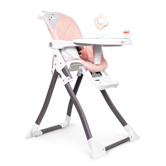 Reindeer foldable feeding chair pink ECOTOYS Reindeer foldable feeding chair pink ECOTOYS
