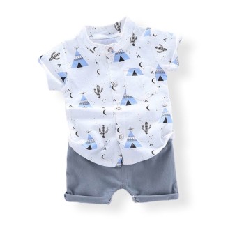 Baby Boy Set Cactus - Blue