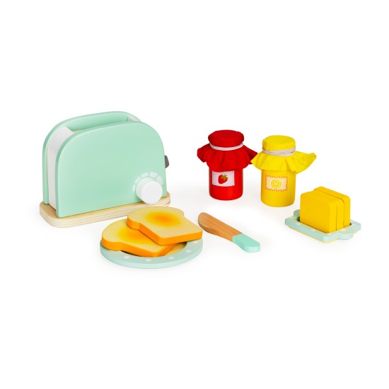 Wooden toaster with accessories 11 elements Wooden toaster with accessories 11 elements