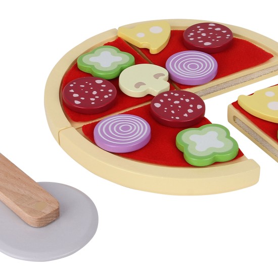Ξύλινο Παιδικό Παιχνίδι - Pizza - Ecotoys Ξύλινο Παιδικό Παιχνίδι - Pizza - Ecotoys