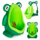 Children urinal for boys mounted on suction cups Children urinal for boys mounted on suction cups