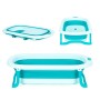 Children's bathtub foldable with drain Ecotoys green