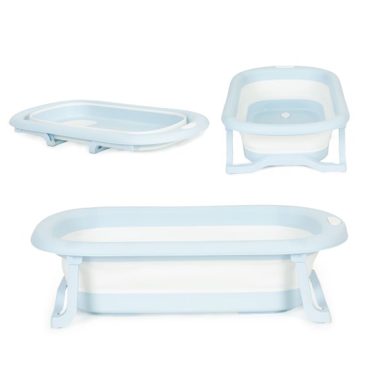 Childrens bathtub, foldable tourist bathtub with drain, gray Childrens bathtub, foldable tourist bathtub with drain, gray