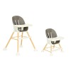 Καρεκλάκι Φαγητού 2σε1 - Grey - ECOTOYS
