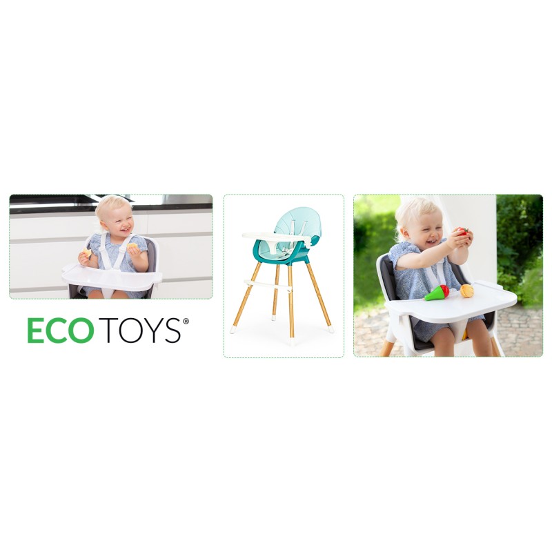 2in1 feeding chair ECOTOYS blue