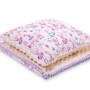 Set: Double-sided blanket minky + pillow- ballerinas lilac