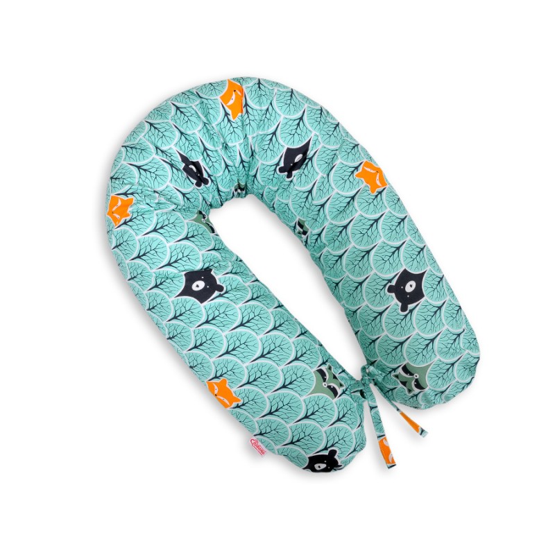 Μαξιλάρι εγκυμοσύνης LONGER - mint forest