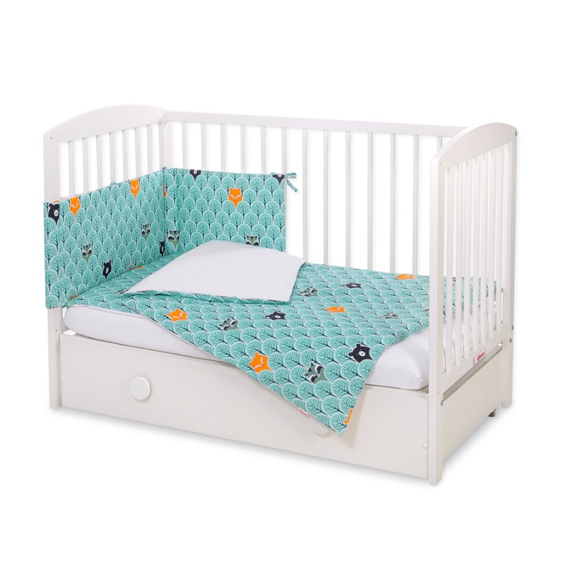 Bedding set 3-pcs -  mint forest