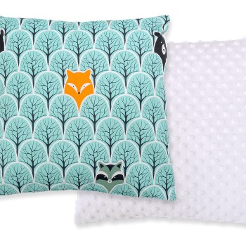Μαξιλάρι Μωρού Διπλής Όψης - mint forest
