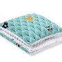 Set: Double-sided blanket minky + pillow- mint forest