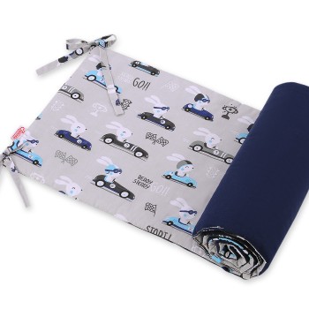 Πάντα Κούνιας Πλακέ 155/32 - gray rabbits