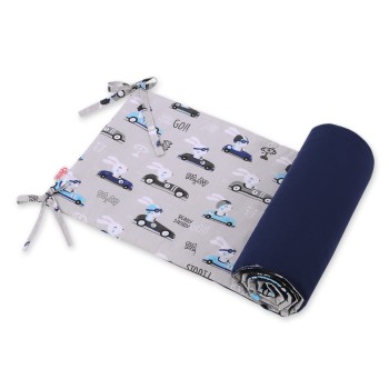 Πάντα Κούνιας Πλακέ 155/32 - gray rabbits