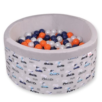 Μπαλοπισίνα minky με 200 Μπάλες - gray rabbits