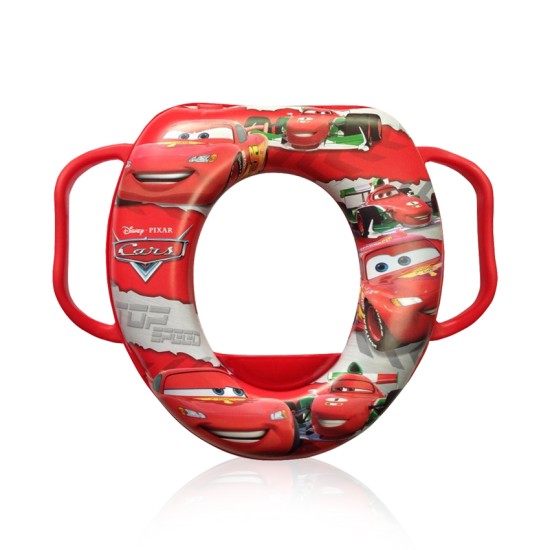 SОFT TOILET TRAINING SEAT WITH HANDLES AUTO RED SОFT TOILET TRAINING SEAT WITH HANDLES AUTO RED