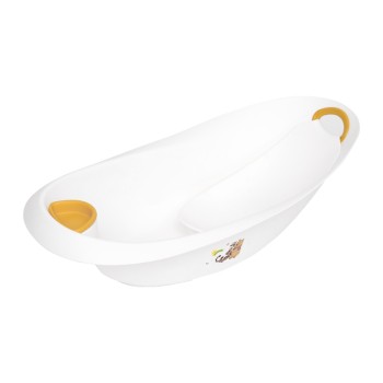 SET BATH 87 CM+PLUG &  BATH PAD  LUXE BEAR WHITE