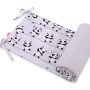 Universal bumper for cot - gray panda