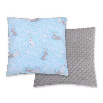 Μαξιλάρι Μωρού Διπλής Όψης - blue rabbits