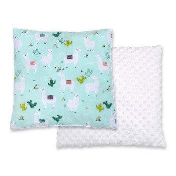 Μαξιλάρι Μωρού Διπλής Όψης - lama mint