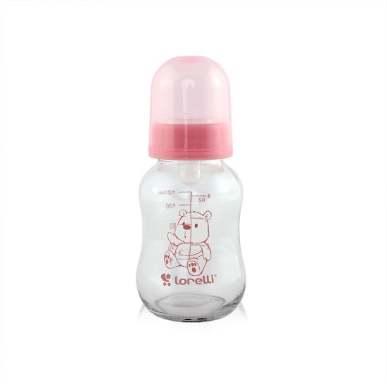 Μπιμπερό Γυάλινο 0m+ Lorelli - 120ml - Blush Pink