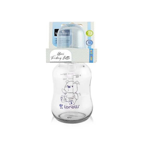 Μπιμπερό Γυάλινο 0m+ Lorelli - 120ml - Moonlight Blue