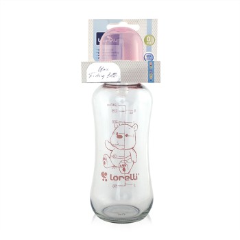 Μπιμπερό Γυάλινο 0m+ Lorelli - 240ml - Blush Pink