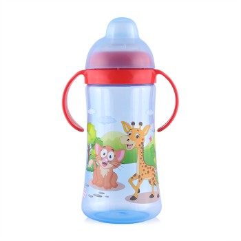 SPORT SIPPER WITH HANDLES AND SOFT SPOUT 330ML BLU