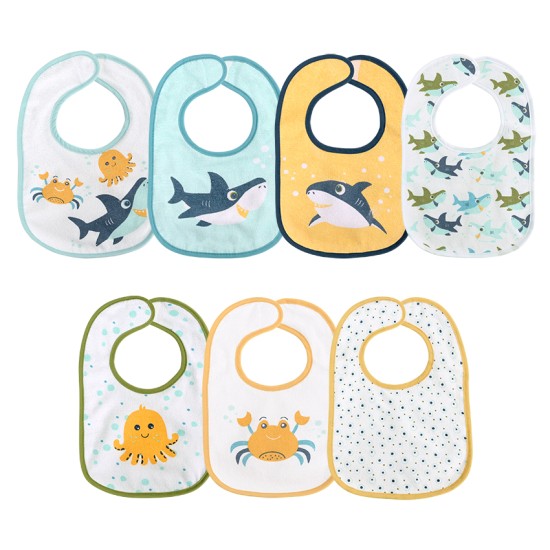 BIBS SET 7 PCS WITH VELCRO UNI BIBS SET 7 PCS WITH VELCRO UNI