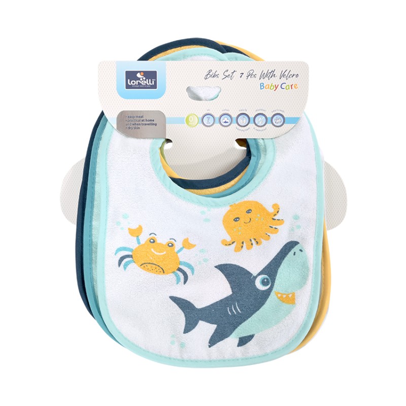 BIBS SET 7 PCS WITH VELCRO UNI