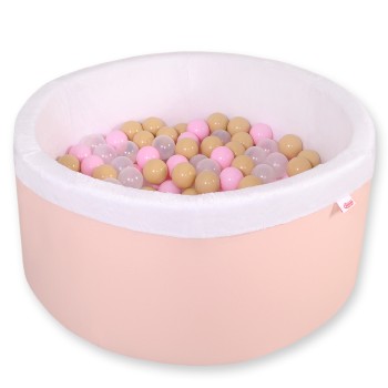 Μπαλοπισίνα minky  with balls - powder pink