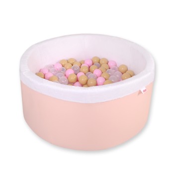 Μπαλοπισίνα minky  with balls - powder pink